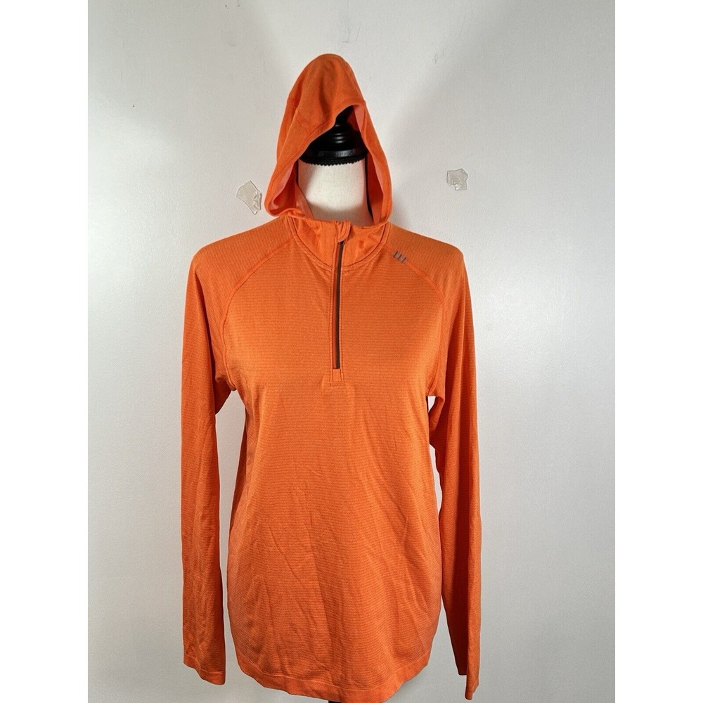 Lululemon Women 1/4 Zip Orange Hoodie Long Sleeve Small - Picture 2 of 7